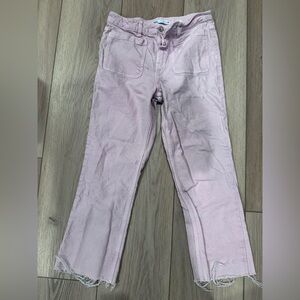 Zara Women's Light Pink Straight Leg Jeans